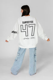 IOWA HAWKEYES DAY ONE PREMIUM FLEECE UNISEX CREWNECK PULLOVER
