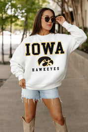 IOWA HAWKEYES Freestyle Fleece Drop-Shoulder Pullover