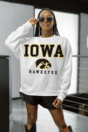 IOWA HAWKEYES Freestyle Fleece Drop-Shoulder Pullover