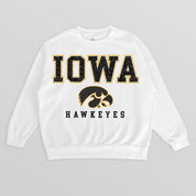IOWA HAWKEYES Freestyle Fleece Drop-Shoulder Pullover