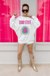 IOWA STATE CYCLONES GOAL GETTER PREMIUM FLEECE DROP SHOULDER CREWNECK PULLOVER