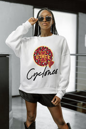 IOWA STATE CYCLONES WILD BREAKTHROUGH PREMIUM FLEECE CREWNECK PULLOVER