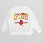IOWA STATE CYCLONES SWIFT STRIKE PREMIUM FLEECE DROP SHOULDER CREWNECK PULLOVER
