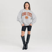 IOWA STATE CYCLONES TRADITION REFINED PREMIUM FLEECE CREWNECK PULLOVER