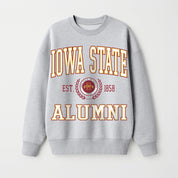 IOWA STATE CYCLONES DEGREE UNLOCKED PREMIUM DROP SHOULDER FLEECE CREWNECK PULLOVER