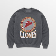 IOWA STATE CYCLONES SATURDAY SEAL PREMIUM FLEECE DROP SHOULDER CREWNECK PULLOVER