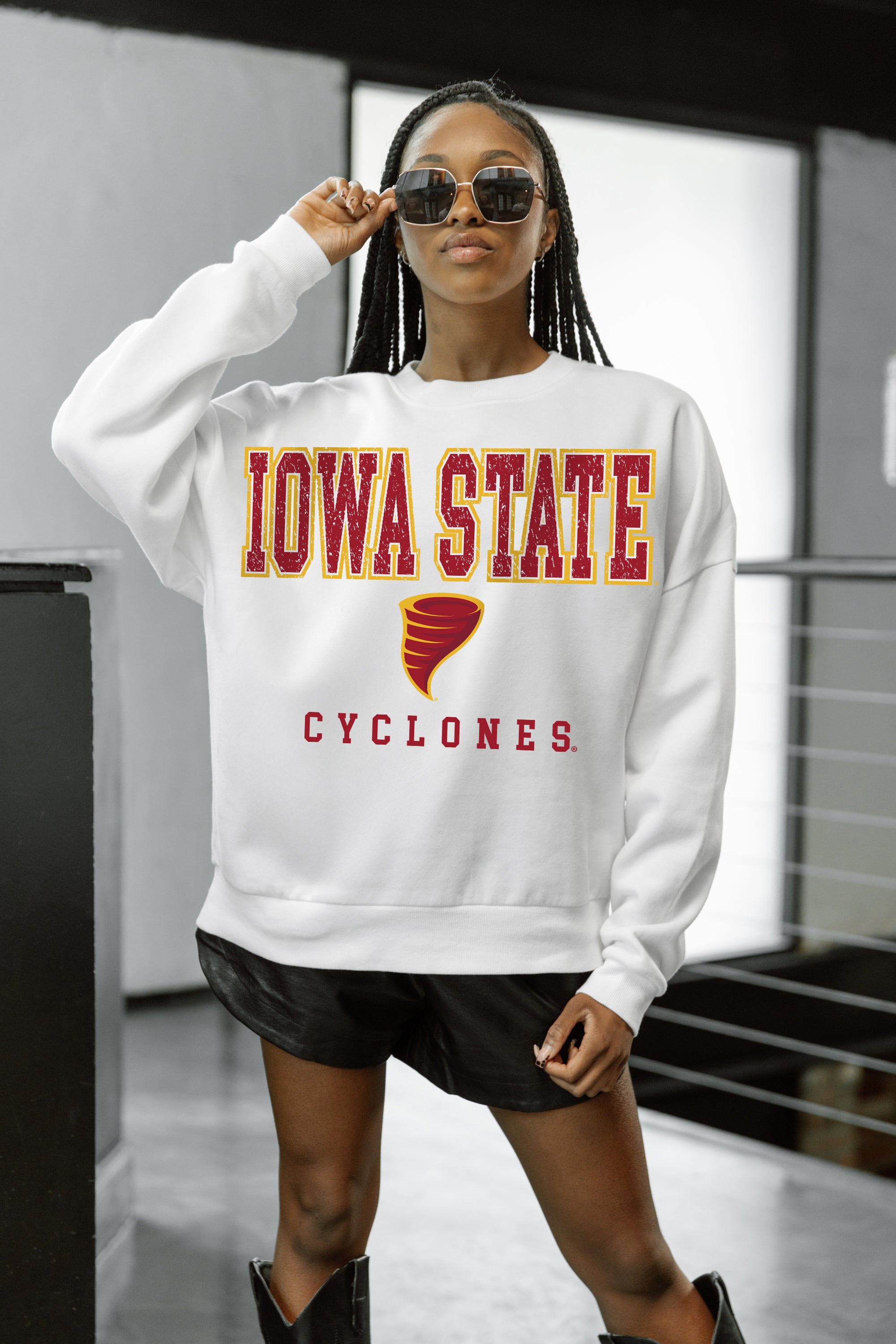 IOWA STATE CYCLONES Freestyle Fleece Drop-Shoulder Pullover