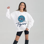 JACKSON STATE TIGERS WILD BREAKTHROUGH PREMIUM FLEECE CREWNECK PULLOVER