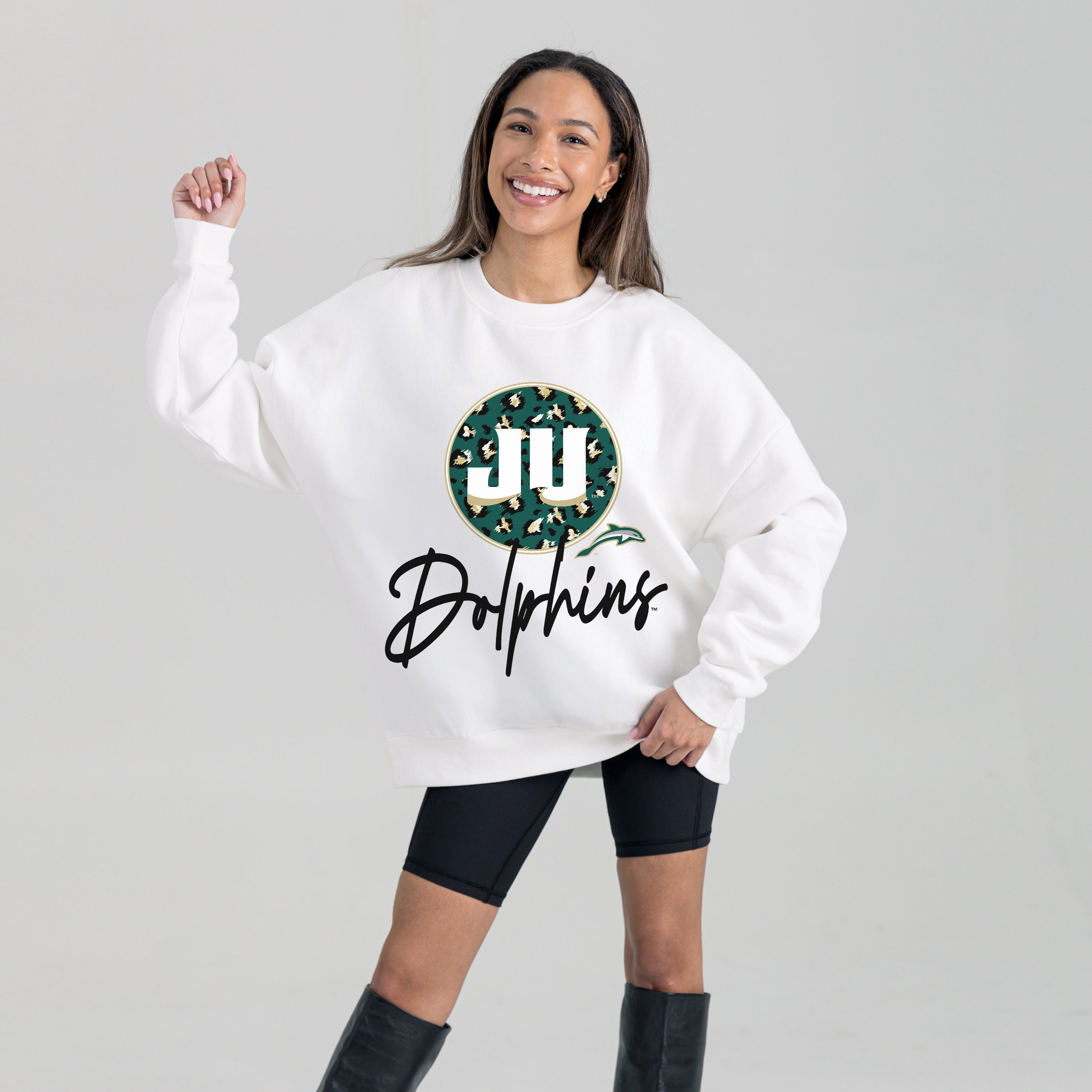 JACKSONVILLE DOLPHINS WILD BREAKTHROUGH PREMIUM FLEECE CREWNECK PULLOVER