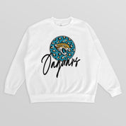 JACKSONVILLE JAGUARS WILD BREAKTHROUGH PREMIUM FLEECE CREWNECK PULLOVER