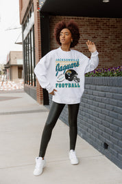 JACKSONVILLE JAGUARS HOME TURF PREMIUM FLEECE CREWNECK PULLOVER