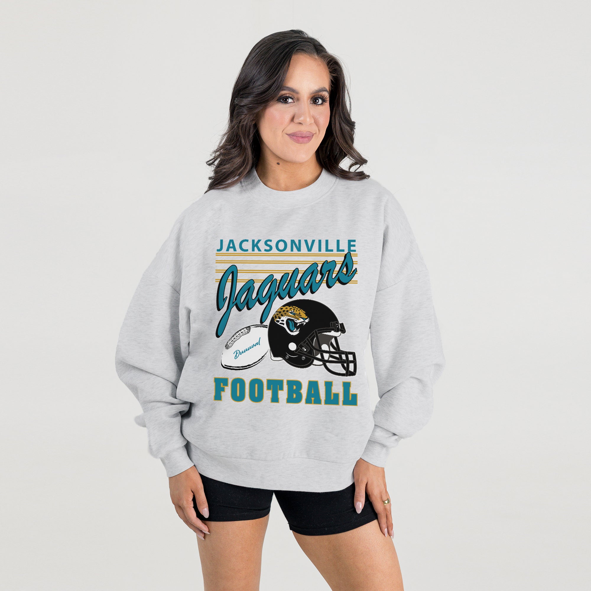 JACKSONVILLE JAGUARS HOME TURF PREMIUM FLEECE CREWNECK PULLOVER