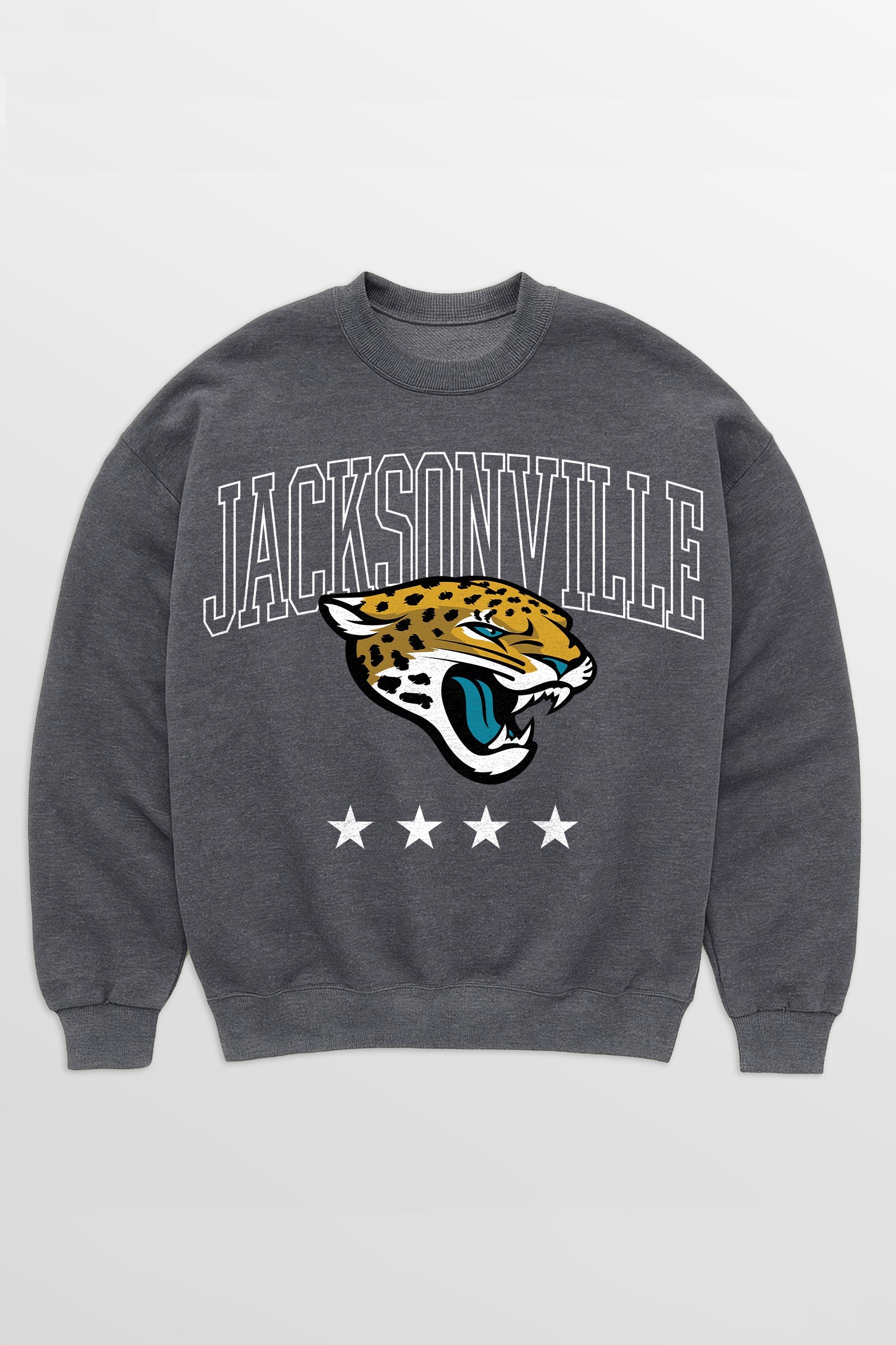 JACKSONVILLE JAGUARS RISING STAR PREMIUM FLEECE CREWNECK PULLOVER