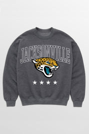 JACKSONVILLE JAGUARS RISING STAR PREMIUM FLEECE CREWNECK PULLOVER