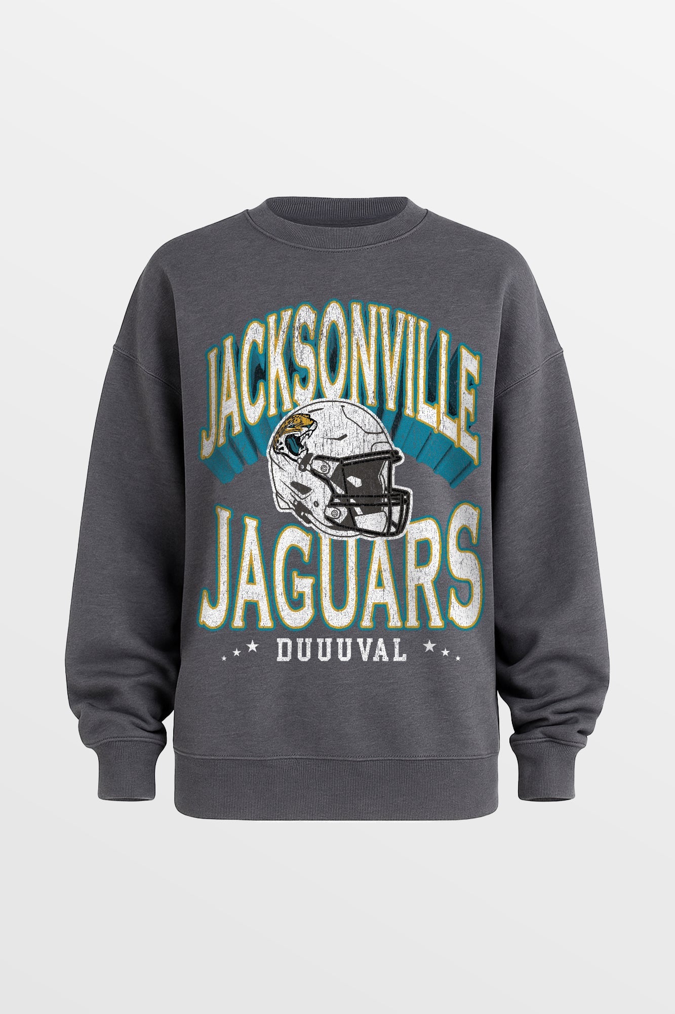 JACKSONVILLE JAGUARS STAY COOL PREMIUM FLEECE CREWNECK PULLOVER BY RANDI MAHOMES