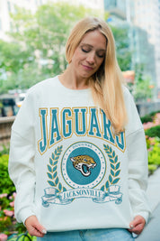 JACKSONVILLE JAGUARS STAY COOL PREMIUM FLEECE CREWNECK PULLOVER