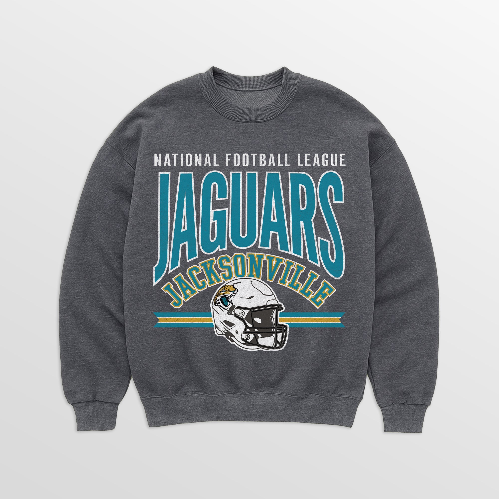 JACKSONVILLE JAGUARS KICKOFF CLASSIC PREMIUM FLEECE DROP SHOULDER CREWNECK PULLOVER