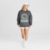JACKSONVILLE JAGUARS SATURDAY SEAL PREMIUM FLEECE DROP SHOULDER CREWNECK PULLOVER