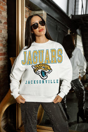 JACKSONVILLE JAGUARS Sunday Drives Fleece Crewneck Pullover