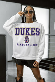 JAMES MADISON DUKES FREESTYLE PREMIUM FLEECE CREWNECK PULLOVER