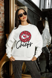 KANSAS CITY CHIEFS WILD BREAKTHROUGH PREMIUM FLEECE CREWNECK PULLOVER