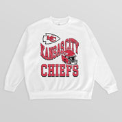 KANSAS CITY CHIEFS HARD EARNED PREMIUM FLEECE CREWNECK PULLOVER