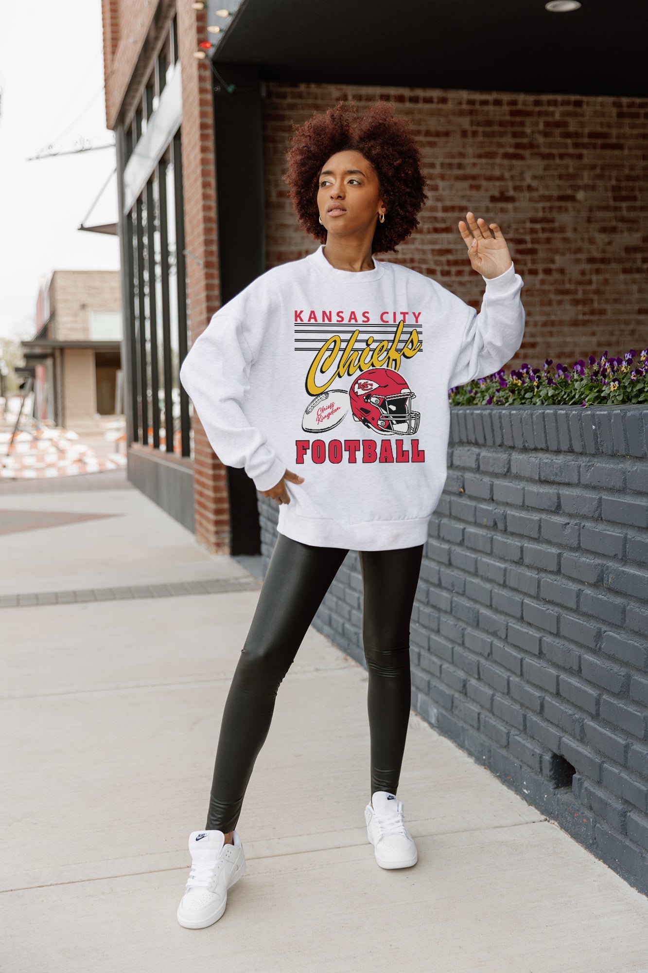 KANSAS CITY CHIEFS HOME TURF PREMIUM FLEECE CREWNECK PULLOVER