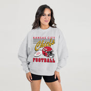 KANSAS CITY CHIEFS HOME TURF PREMIUM FLEECE CREWNECK PULLOVER
