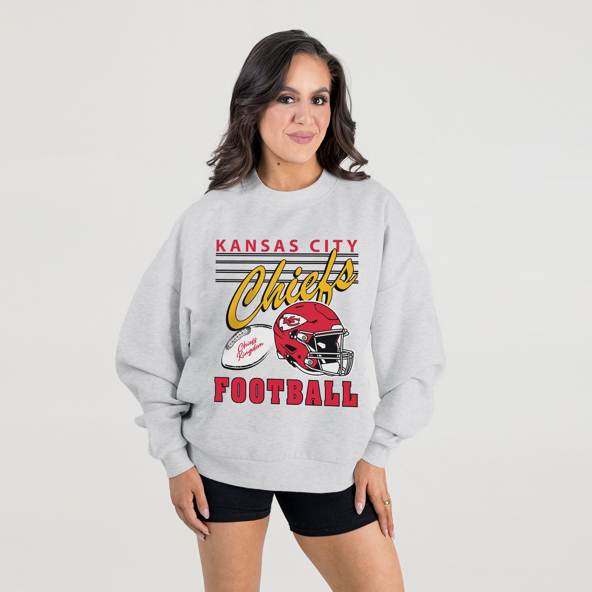 KANSAS CITY CHIEFS HOME TURF PREMIUM FLEECE CREWNECK PULLOVER
