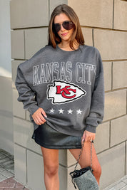 KANSAS CITY CHIEFS RISING STAR PREMIUM FLEECE CREWNECK PULLOVER