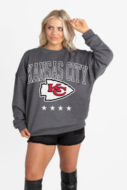 KANSAS CITY CHIEFS RISING STAR PREMIUM FLEECE CREWNECK PULLOVER