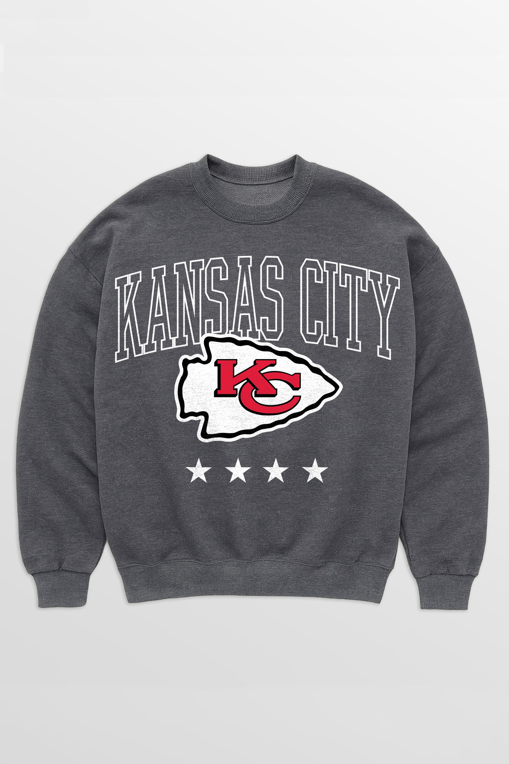 KANSAS CITY CHIEFS RISING STAR PREMIUM FLEECE CREWNECK PULLOVER