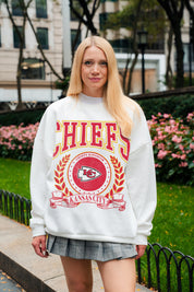 KANSAS CITY CHIEFS STAY COOL PREMIUM FLEECE CREWNECK PULLOVER
