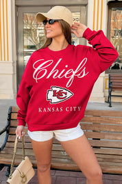 KANSAS CITY CHIEFS LEGACY CLUB PREMIUM FLEECE CREWNECK PULLOVER