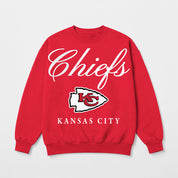 KANSAS CITY CHIEFS LEGACY CLUB PREMIUM FLEECE CREWNECK PULLOVER