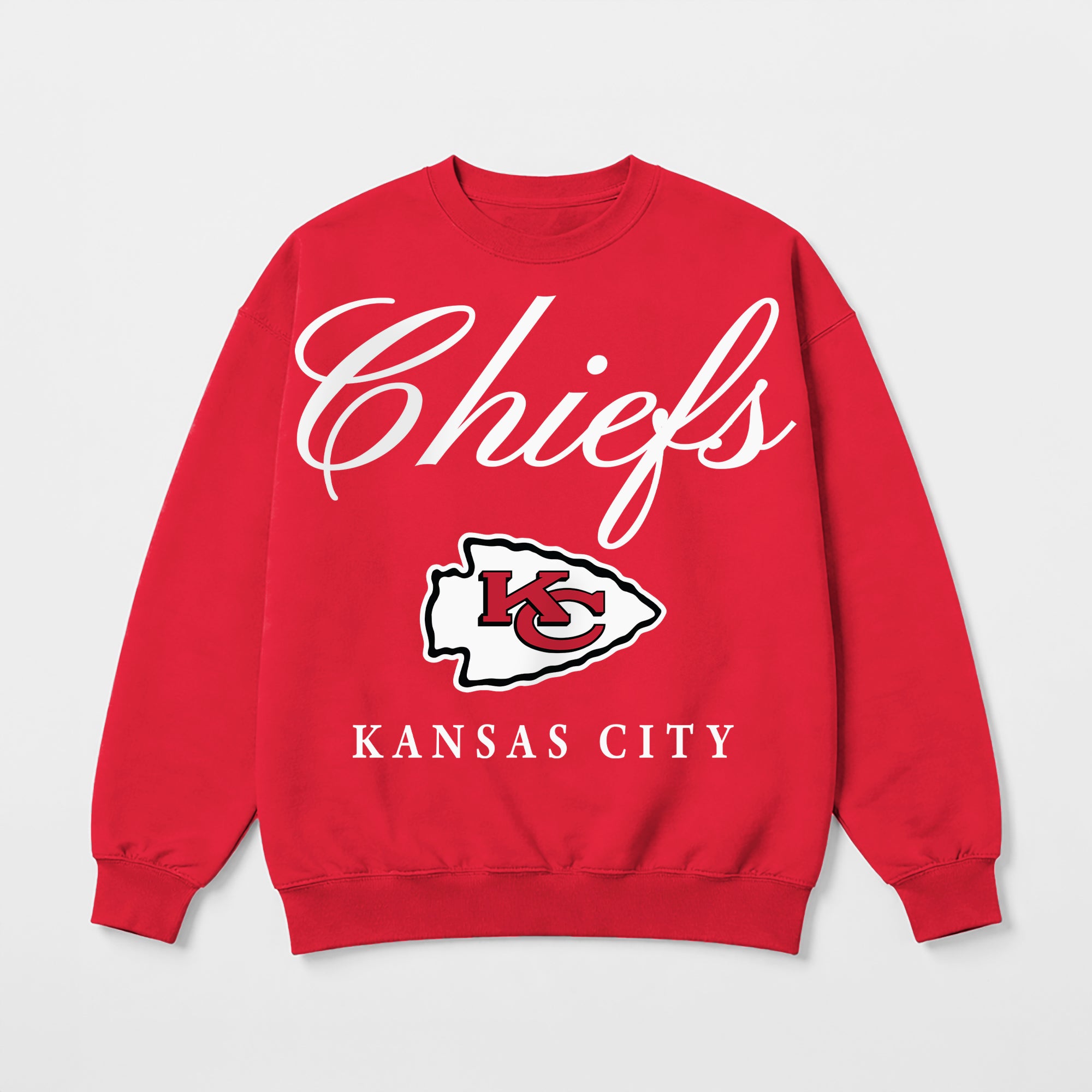 KANSAS CITY CHIEFS LEGACY CLUB PREMIUM FLEECE CREWNECK PULLOVER