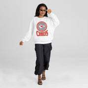 KANSAS CITY CHIEFS ENDZONE PREMIUM FLEECE DROP SHOULDER CREWNECK PULLOVER