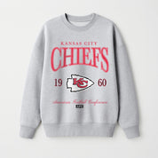 KANSAS CITY CHIEFS INSTANT CLASSIC PREMIUM FLEECE DROP SHOULDER CREWNECK PULLOVER