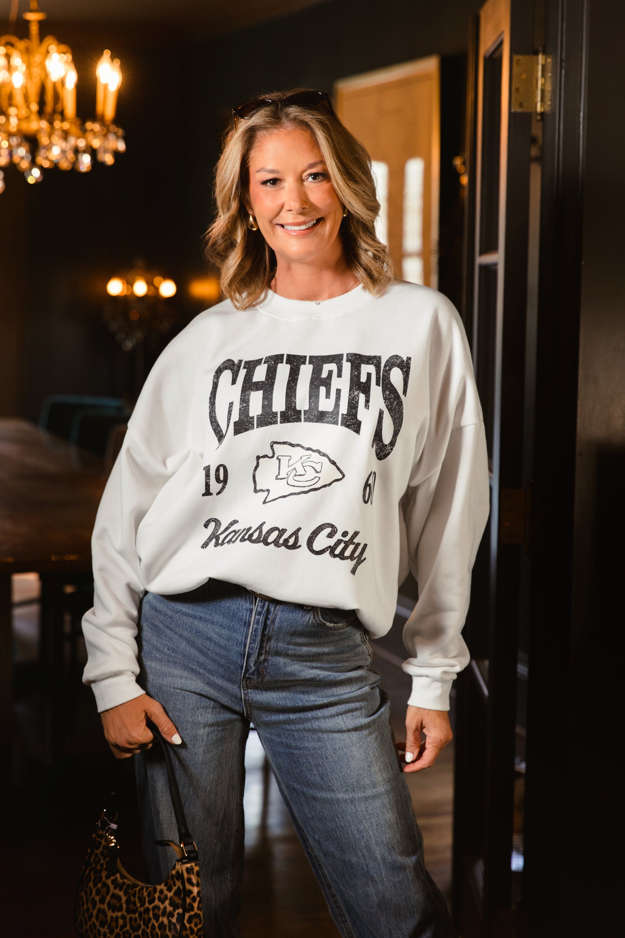 KANSAS CITY CHIEFS PEAK SEASON PREMIUM FLEECE CREWNECK PULLOVER