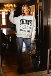 KANSAS CITY CHIEFS PEAK SEASON PREMIUM FLEECE CREWNECK PULLOVER