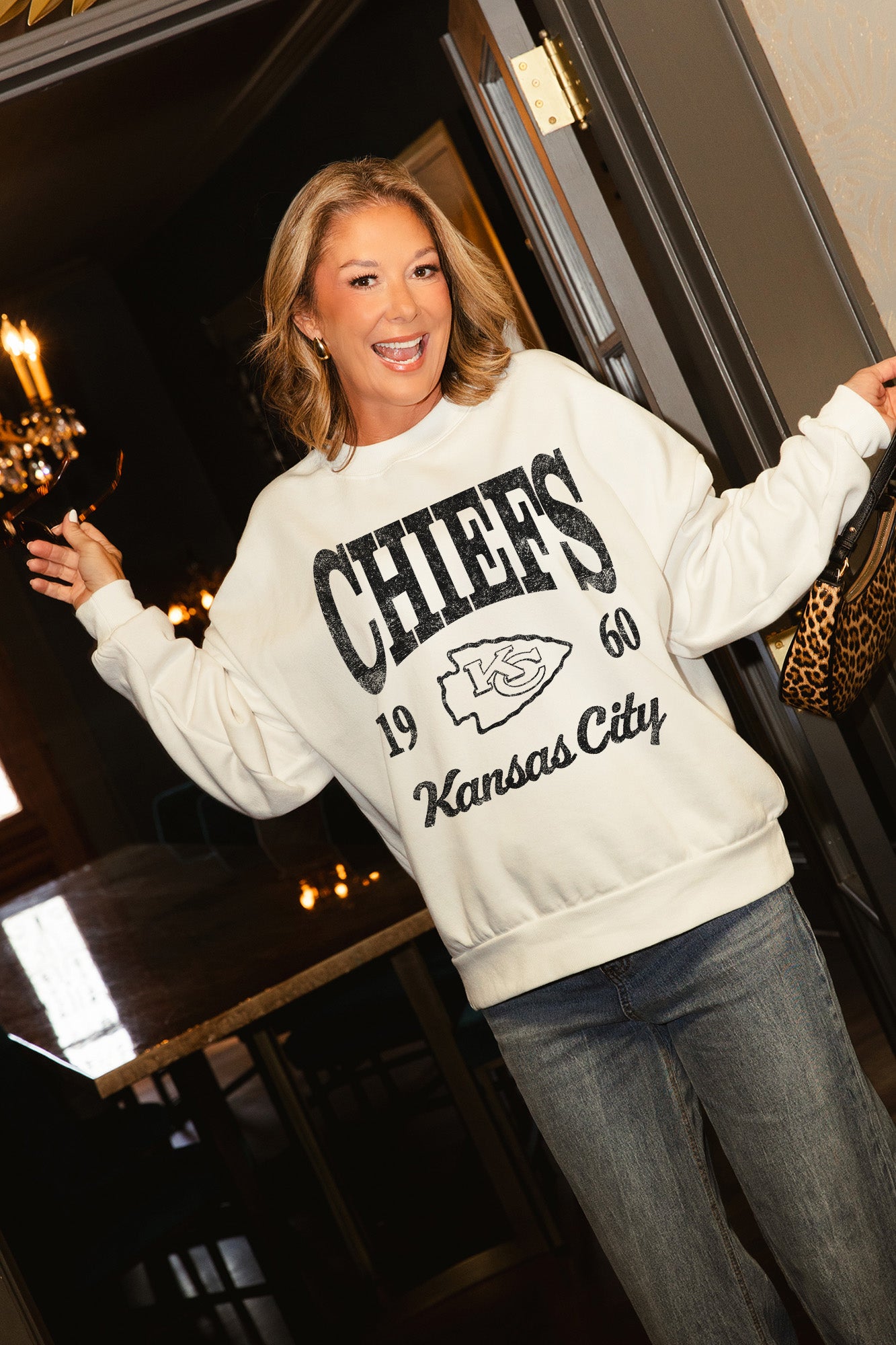 KANSAS CITY CHIEFS PEAK SEASON PREMIUM FLEECE CREWNECK PULLOVER