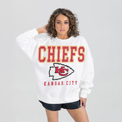 KANSAS CITY CHIEFS Sunday Drives Fleece Crewneck Pullover