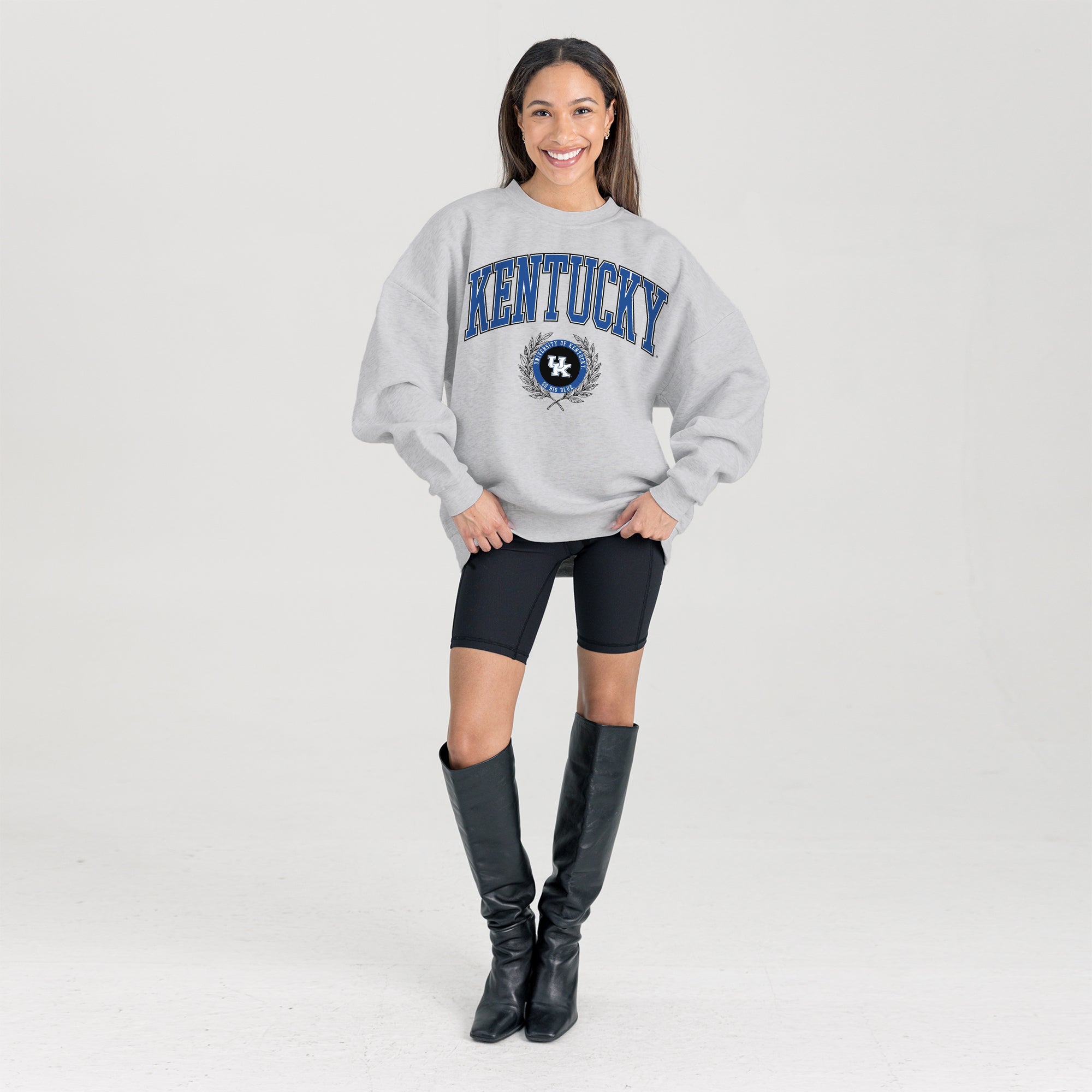 KENTUCKY WILDCATS TRADITION REFINED PREMIUM FLEECE CREWNECK PULLOVER