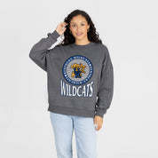 KENTUCKY WILDCATS SATURDAY SEAL PREMIUM FLEECE DROP SHOULDER CREWNECK PULLOVER