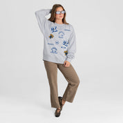 KENTUCKY WILDCATS ALL IN REPEAT PREMIUM FLEECE DROP SHOULDER CREWNECK PULLOVER