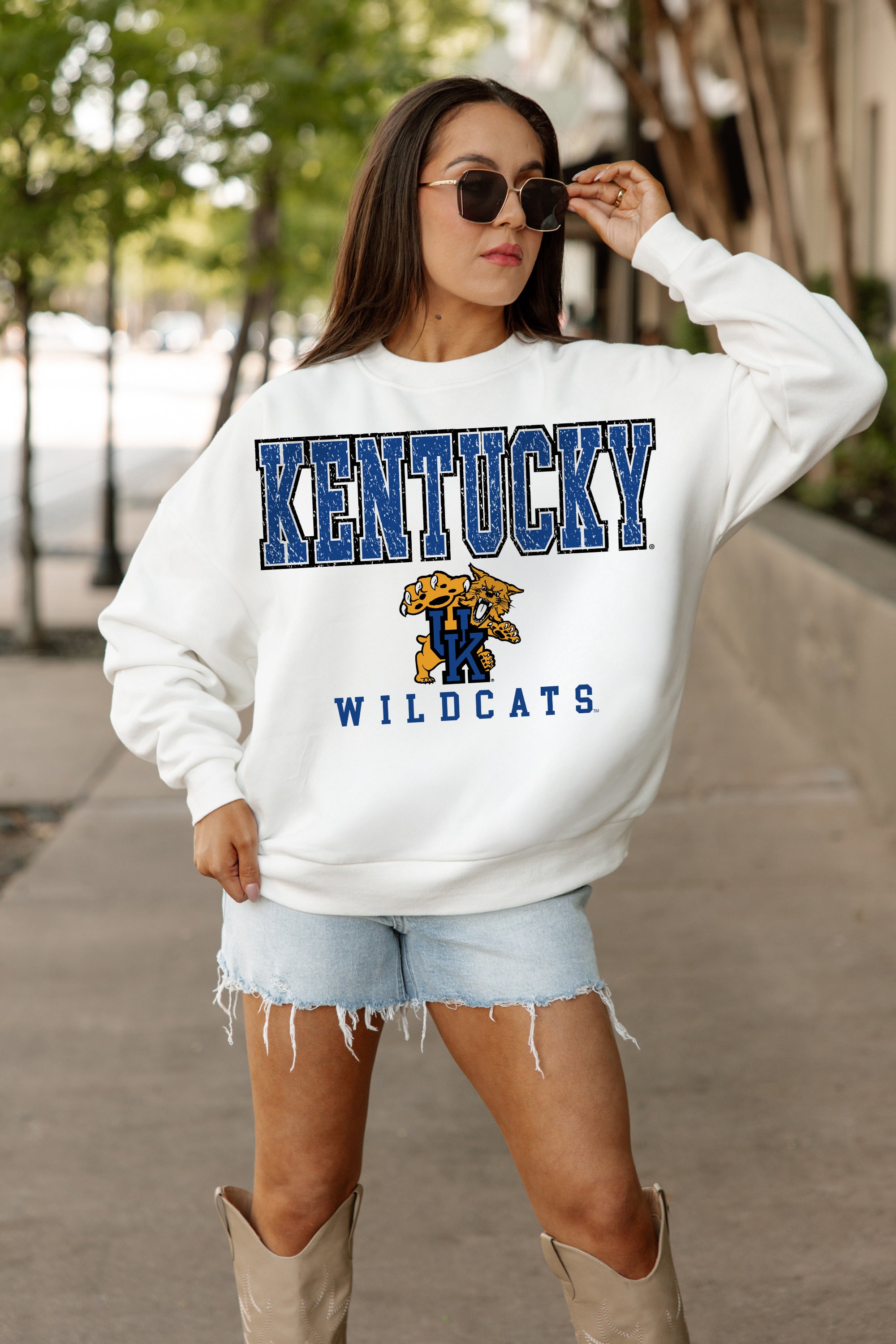 KENTUCKY WILDCATS Freestyle Fleece Drop-Shoulder Pullover