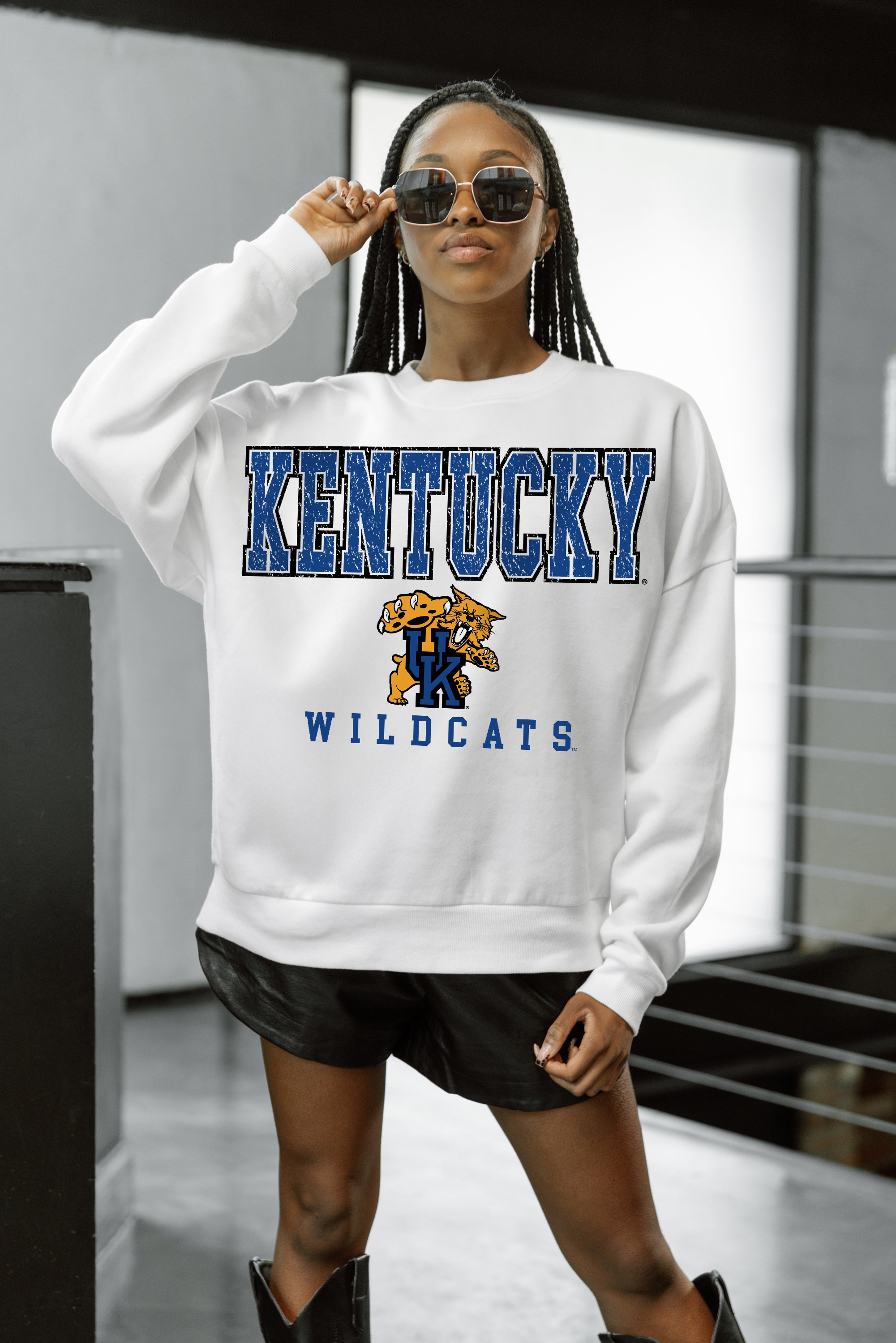 KENTUCKY WILDCATS Freestyle Fleece Drop-Shoulder Pullover
