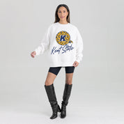 KENT STATE GOLDEN FLASHES WILD BREAKTHROUGH PREMIUM FLEECE CREWNECK PULLOVER