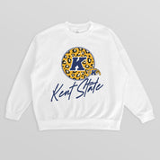 KENT STATE GOLDEN FLASHES WILD BREAKTHROUGH PREMIUM FLEECE CREWNECK PULLOVER
