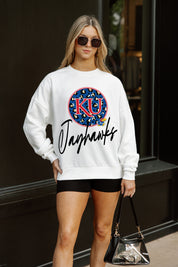 KANSAS JAYHAWKS WILD BREAKTHROUGH PREMIUM FLEECE CREWNECK PULLOVER